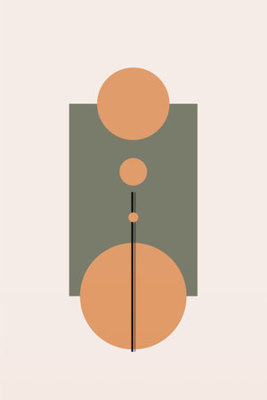 Modern Abstract Wall Art Print. Printable Abstract Wall Art Posterのイラスト素材