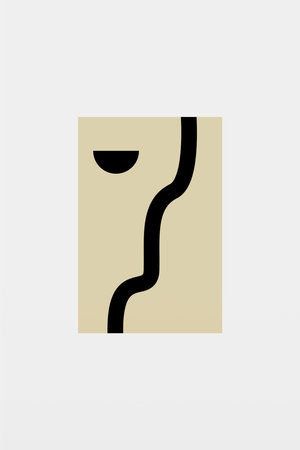 Modern Abstract Wall Art Print. Printable Abstract Wall Art Posterのイラスト素材