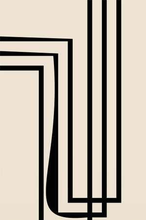 Printable Minimalist Wall Art Poster, Scandinavian Wall Decor, Minimalist Boho Art Posterのイラスト素材