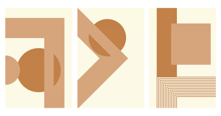 Abstract Poster, Mid Century Modern, Colorful Prints, Geometric Art Print, Geometric Shapes, Contemporary Print, Abstract Wall Artのイラスト素材