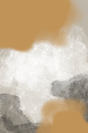 Abstract Background Illustration. Abstract Mid Century Background. Boho Wall Art Decoration Posterの写真素材