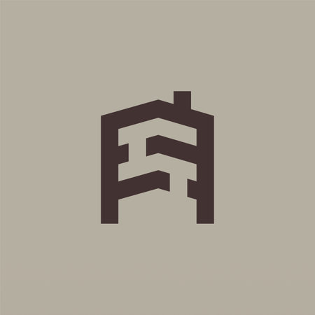 House Logo Design Template. Real Estate Logo Template. Building House Logo Design Conceptのイラスト素材