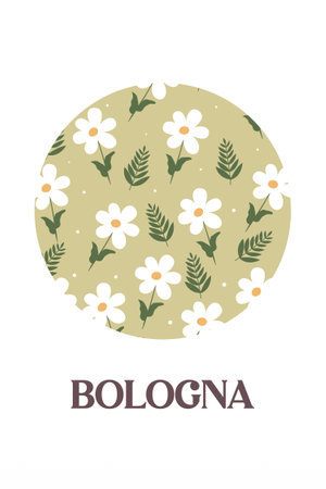 Vintage Flower Background Illustration. Flower Gallery Wall Art Poster. Vintage Flower Wall Decorationのイラスト素材