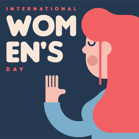 International women's day illustration background. Happy women's day backgroundのイラスト素材