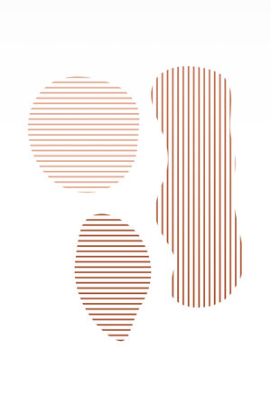 Abstract boho design element. Boho home decor elements in modern abstract boho styleのイラスト素材