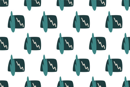 Abstract boho seamless pattern background. Abstract seamless pattern for wrapping paperのイラスト素材