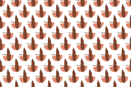 Abstract boho seamless pattern background. Abstract seamless pattern for wrapping paperのイラスト素材