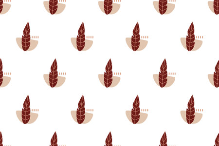 Abstract boho seamless pattern background. Abstract seamless pattern for wrapping paperのイラスト素材