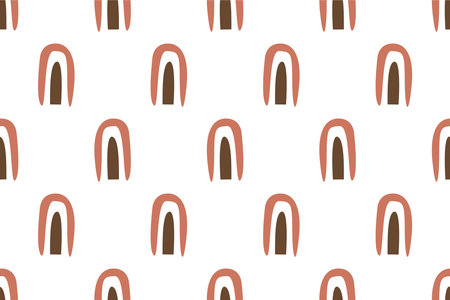 Abstract boho seamless pattern background. Abstract seamless pattern for wrapping paperのイラスト素材