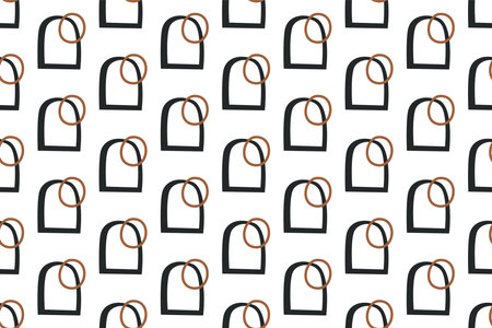 Abstract boho seamless pattern background. Abstract seamless pattern for wrapping paperのイラスト素材