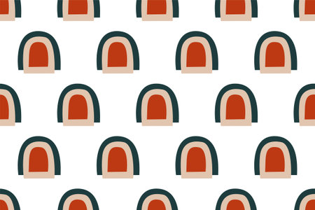 Abstract boho seamless pattern background. Abstract seamless pattern for wrapping paperのイラスト素材