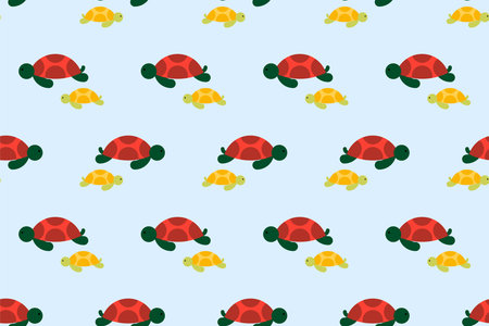 Ocean life seamless pattern background. Underwater seamless pattern. Seamless pattern background with ocean life illustrationのイラスト素材