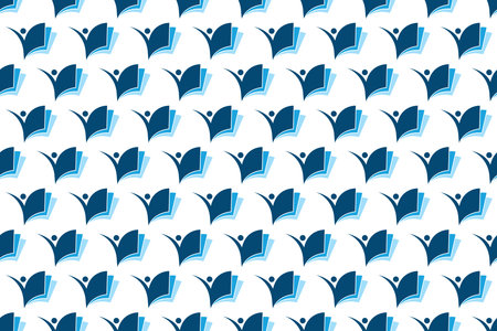 Abstract book seamless pattern background. Book icon seamless pattern backgroundのイラスト素材