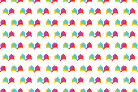 Abstract book seamless pattern background. Book icon seamless pattern backgroundのイラスト素材