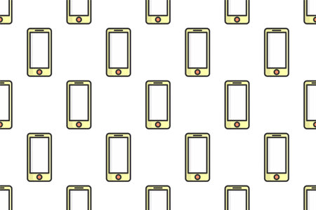 Office icon seamless pattern background. Seamless pattern background with office icon element assetのイラスト素材