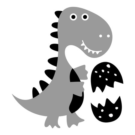 Cute dino clip art kids nursery. Scandinavian dino nursery wall art decor inのイラスト素材