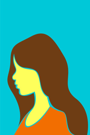 Boho Women Abstract Portraits. Minimalist Faceless Female Illustration Collection. Modern Wall Artのイラスト素材