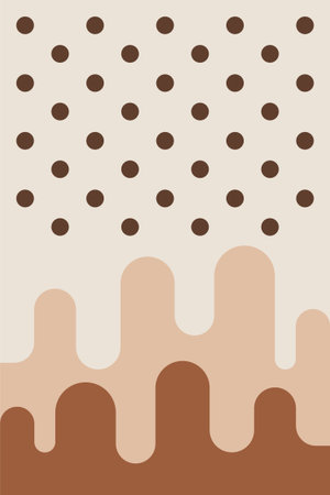 Organic Minimalist Abstract Background in Earthy Neutral Colorsのイラスト素材