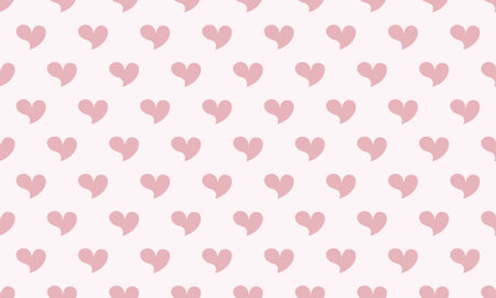 Seamless repeating heart pattern with a romantic and cute style. Suitable for Valentineâ€™s Day...