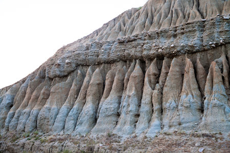 Volcanic rock patterns in the Kula district of Manisa,Turkey countryの写真素材