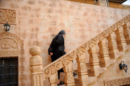 Midyat,Mardin/Turkey - 09/26/2010 : Mor Gabriel Syriac Orthodox Monasteryのeditorial素材