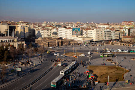 Kayseri/Turkey - 5/21/2014:Kayseri city center viewのeditorial素材
