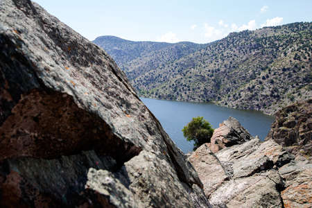 View of SarÄ±yar dam lake, Ankara Nallihan districtの写真素材