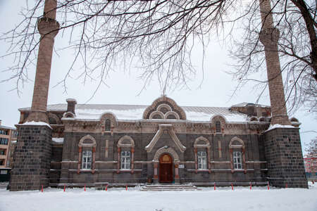 KARS/TURKEY - 01/25/2016: Fethiye Mosque which had been built as a church (Aleksandr Nevski Church) is one of the symbols of this old city of East Region of Anatolia.のeditorial素材