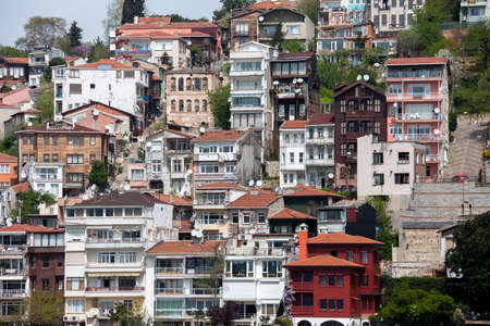 Istanbul/Turkey - 04-14-2016:The most beautiful houses of traditional Turkish architecture in Istanbul.のeditorial素材