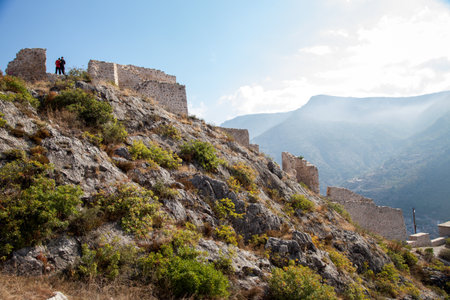 Amasya,Turkey - 10-04-2015:Historical castle view Amasya cityのeditorial素材
