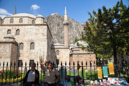 Amasya,Turkey - 10-04-2015:View of the historical Beyazit mosque and minaret