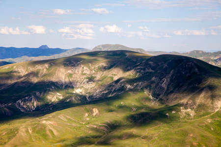 Cloudscapes and blue sky with mountain