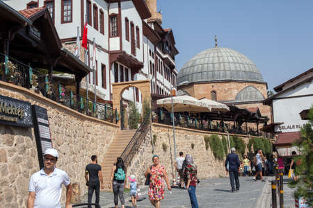 Ankara/Turkey - 09/17/2017:View of historical Beypazari streets