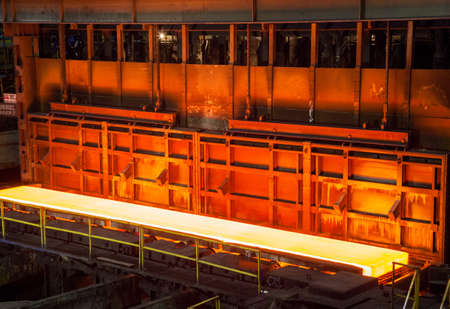 A view of iron steel production processの写真素材