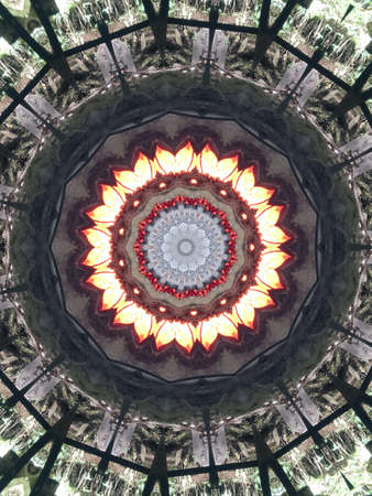 A very beautiful colorful kaleidoscopeの写真素材