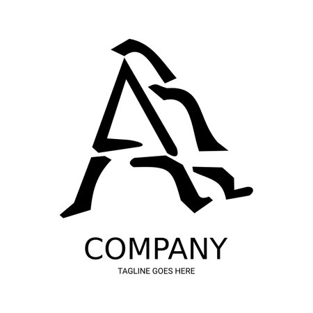 Very cool a letter logo design, for companies, t-shirts, and so on. Simple a letter logo design.のイラスト素材
