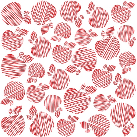 Apples texture のイラスト素材