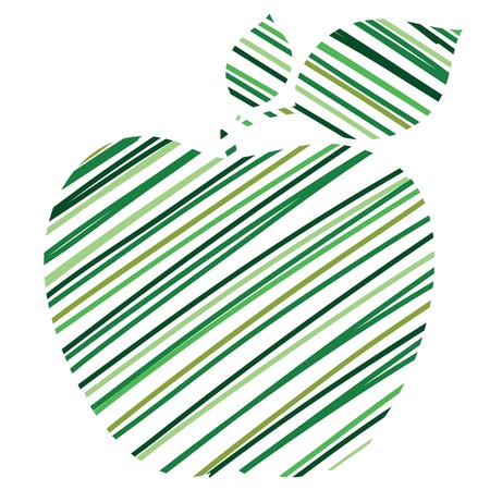Green apple texture vectorのイラスト素材