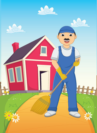 Cleaner Vector Illustrationのイラスト素材