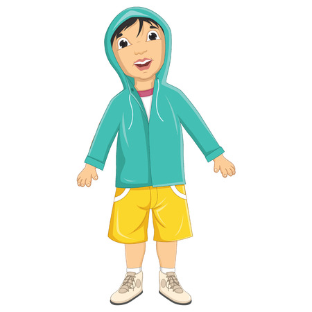 Boy Wear Jacket Vector Illustrationのイラスト素材