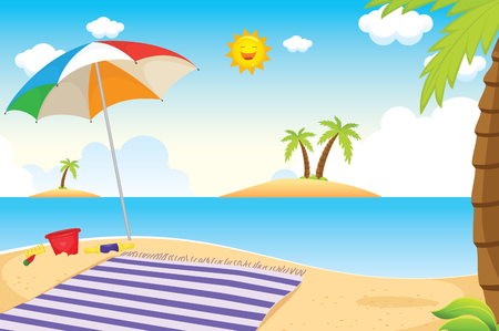 Beach Vectorのイラスト素材