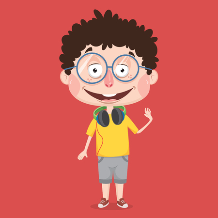 Abstract Boy Character Designのイラスト素材