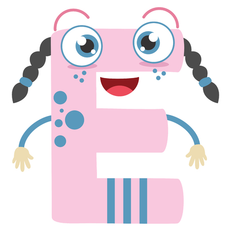 Illustrated Cartoon Letterのイラスト素材