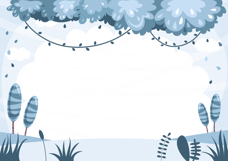 Vector Illustration Of Colorful Landscapeのイラスト素材