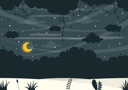 Vector Illustration Of Colorful Landscapeのイラスト素材