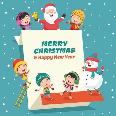 Vector Illustration Of Christmasのイラスト素材