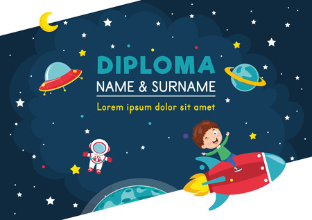 Vector Illustration Of Diplomaのイラスト素材