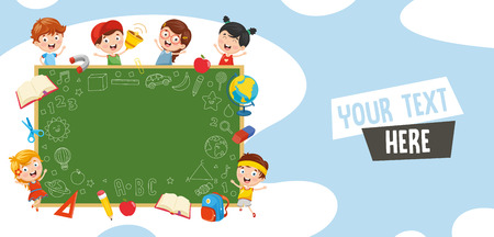 Vector Illustration Of Studentsのイラスト素材