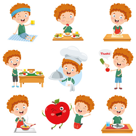 Vector Illustration Of Cartoon Characterのイラスト素材