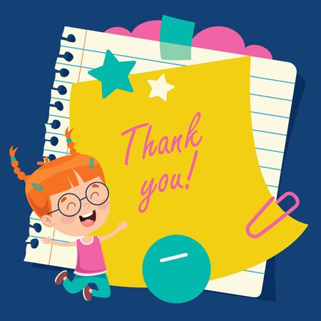 Blank Note Paper For Children Educationのイラスト素材